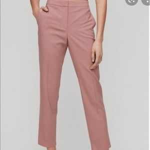 Aritzia Babaton Gabe dress pant in Mauve Earth,  NWT size 6
